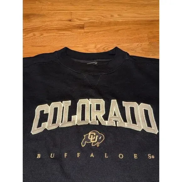 Colorado University Buffaloes Buffs Vintage Cadre Athletic Sweatshirt Size Large - Picture 4 of 9